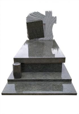 Grobowiec z granitu Verde Bahia