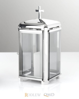 Lampion na cmentarz ze stali nierdzewnej