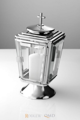 lampion na cmenarz z krzyżem