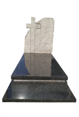 Nagrobek z Impali i skałka z granitu Strzelin