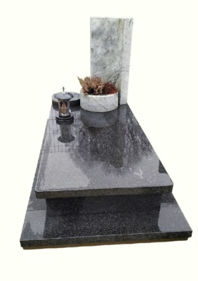 Nagrobek z granitu Impala i Viscount White