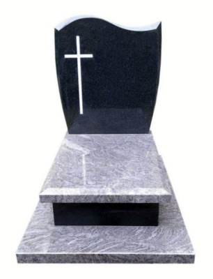 Nagrobek z granitów Orion i Szwed