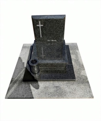 nagrobek urnowy z Impali z okładziną i wazonem