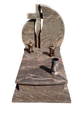 Nagrobek pojedynczy z granitu Juparana