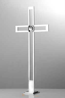 krzyż stojący z kryształem KS 6