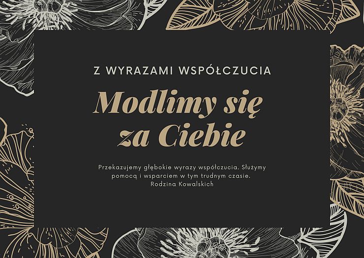 kondolencje przykłady